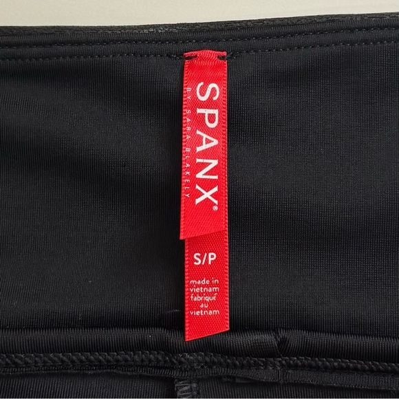 SPANX Sequined Faux-Leather Black Leggings Size Small - Picture 13 of 15